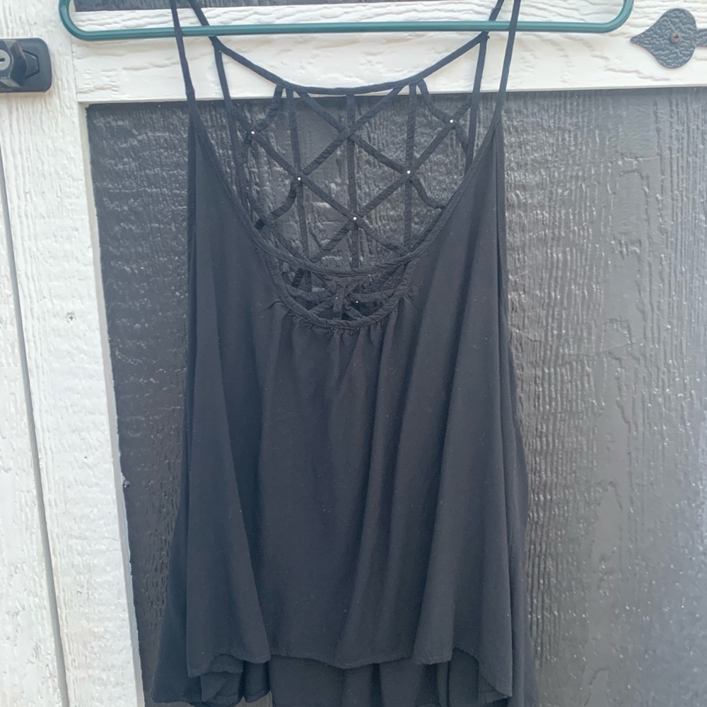 Open back tank top